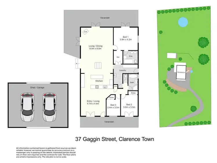 Floorplan of Homely house listing, 37 Gaggin Street, Clarence Town NSW 2321
