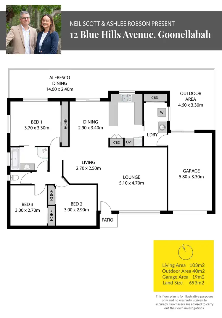 Floorplan of Homely house listing, 12 Blue Hills Avenue, Goonellabah NSW 2480