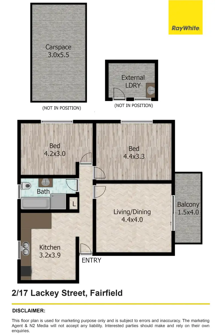 Floorplan of Homely unit listing, 2/17 Lackey Street, Fairfield NSW 2165