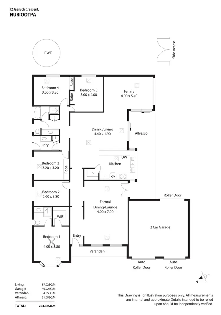 Floorplan of Homely house listing, 12 Jaensch Crescent, Nuriootpa SA 5355