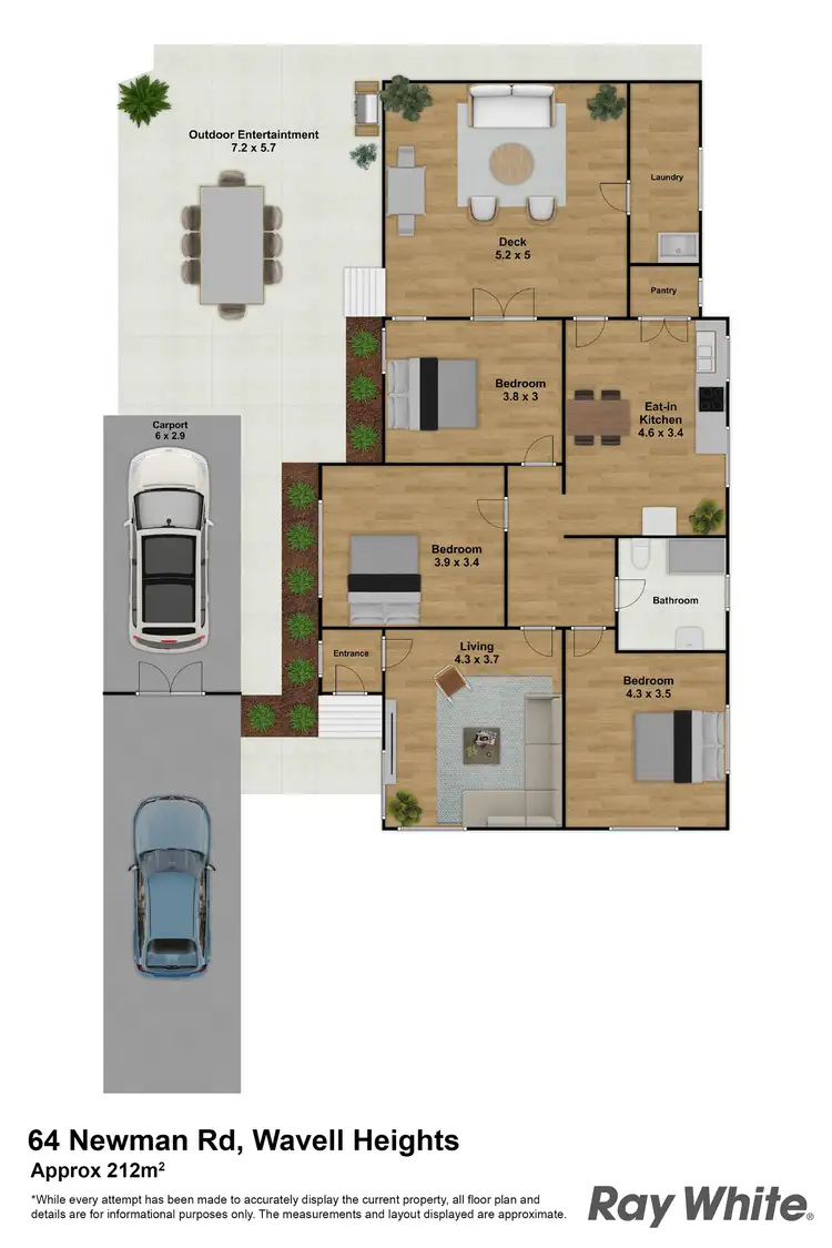 Floorplan of Homely house listing, 64 Newman Road, Wavell Heights QLD 4012