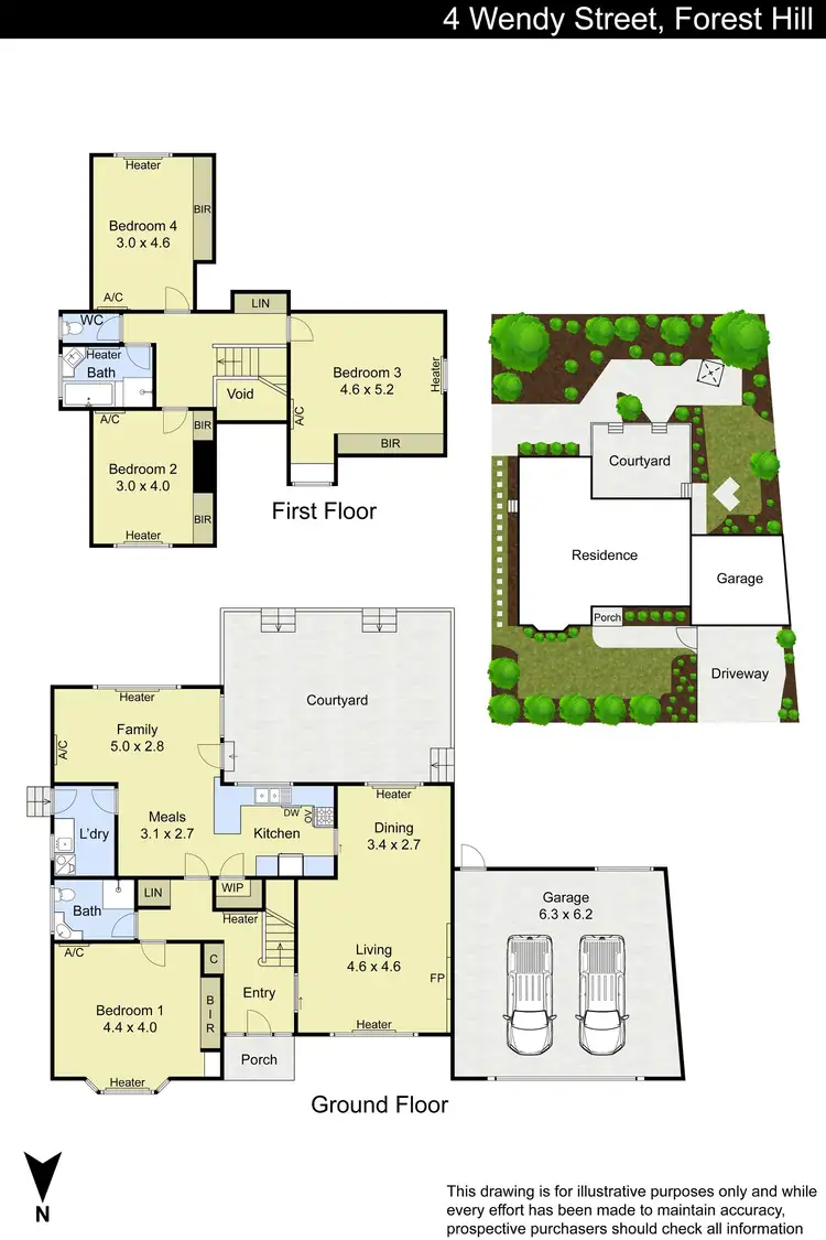 Floorplan of Homely house listing, 4 Wendy Street, Forest Hill VIC 3131