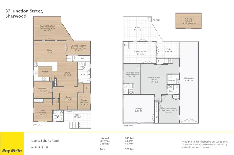 Floorplan of Homely house listing, 33 Junction Street, Sherwood QLD 4075