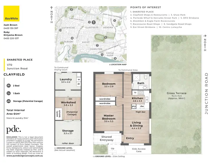 Floorplan of Homely apartment listing, 1/72 Junction Road, Clayfield QLD 4011