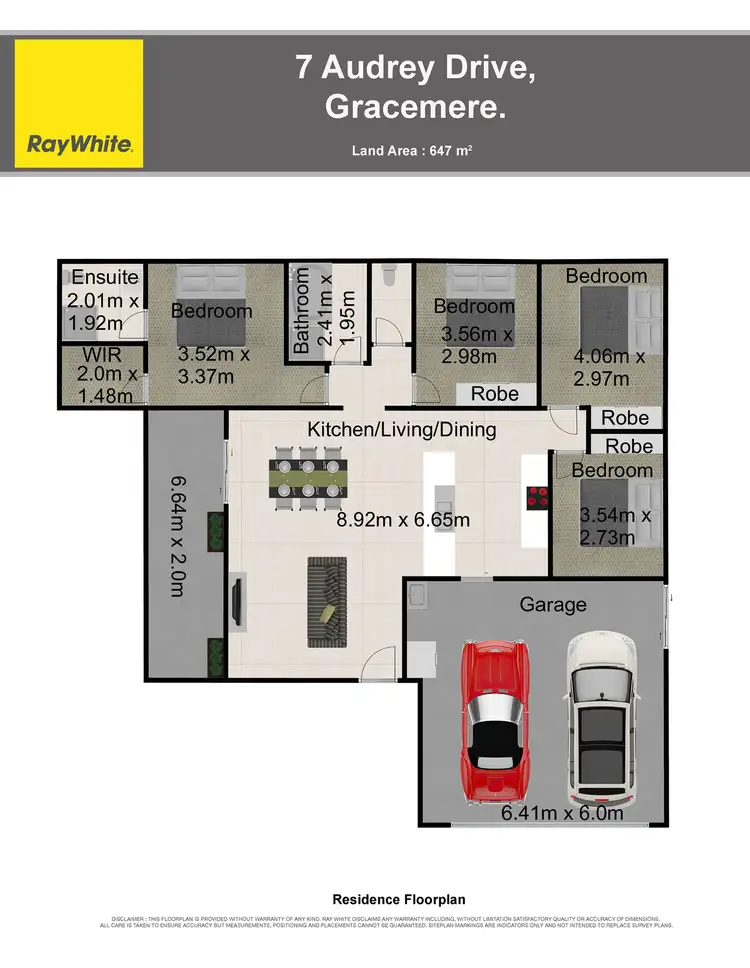 Floorplan of Homely house listing, 7 Audrey Drive, Gracemere QLD 4702