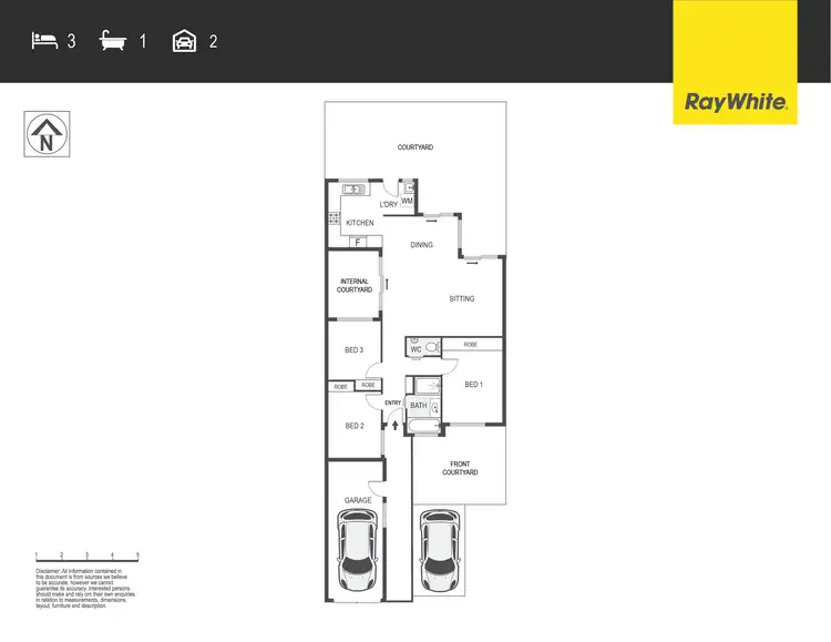 Floorplan of Homely townhouse listing, 7/38 kenyon Circuit, Monash ACT 2904