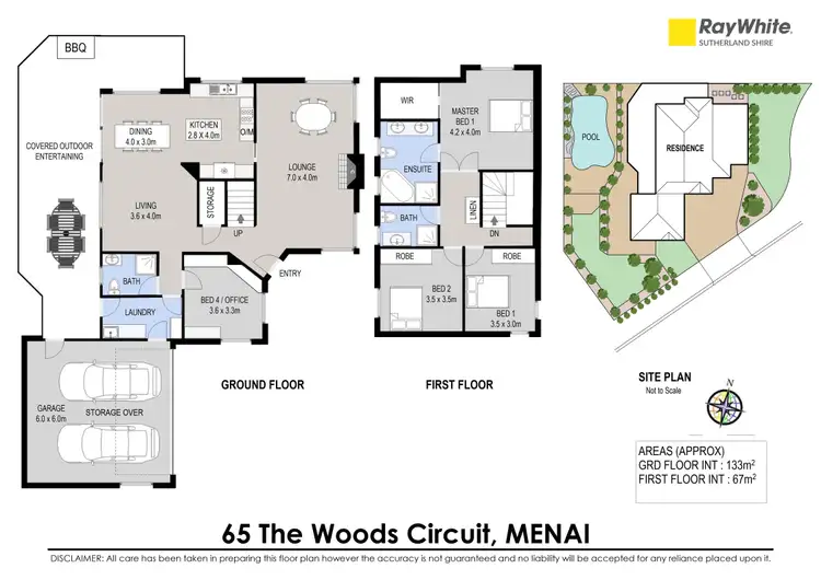 Floorplan of Homely house listing, 65 The Woods Circuit, Menai NSW 2234
