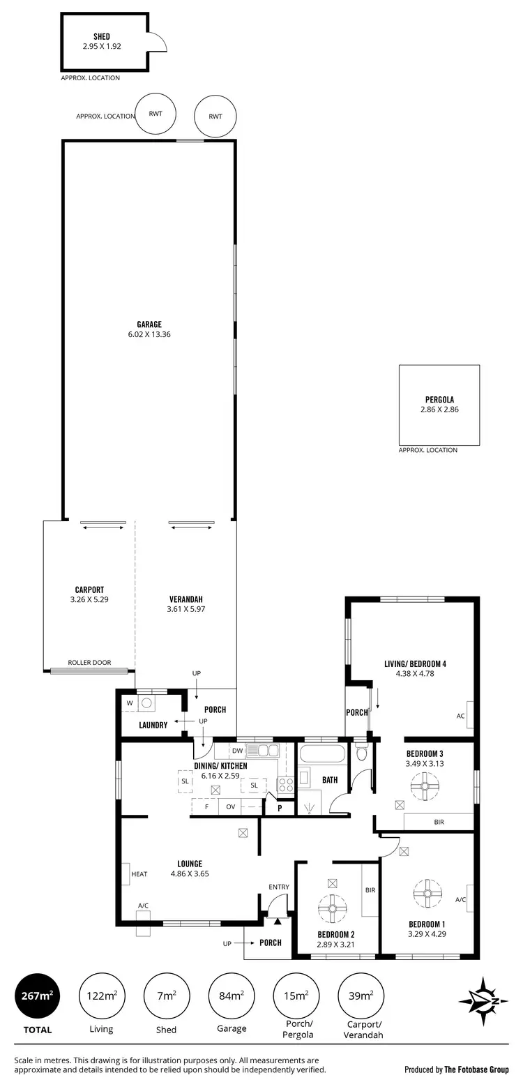 Floorplan of Homely house listing, 87 Rowe Avenue, Northfield SA 5085