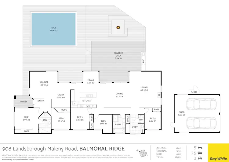 Floorplan of Homely house listing, 908 Landsborough Maleny Road, Balmoral Ridge QLD 4552