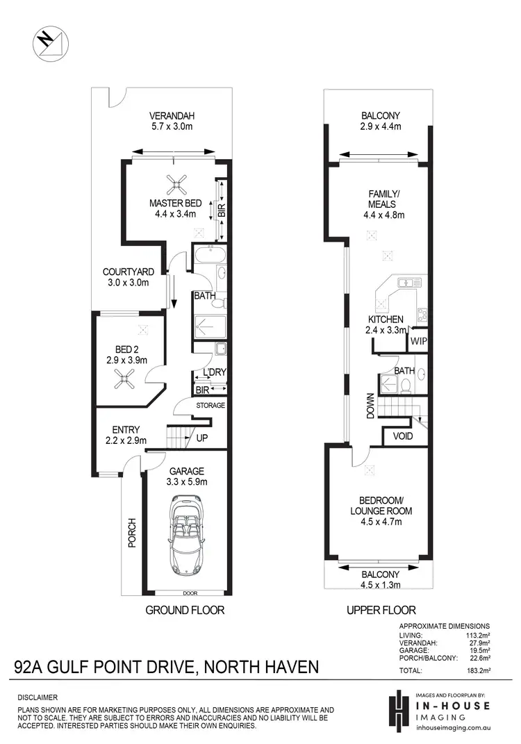 Floorplan of Homely house listing, 92A Gulf Point Drive, North Haven SA 5018