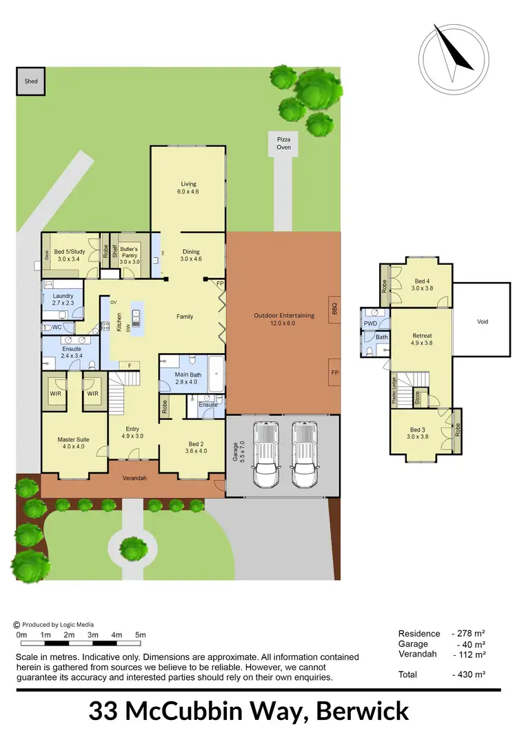 Floorplan of Homely house listing, 33 Mccubbin Way, Berwick VIC 3806