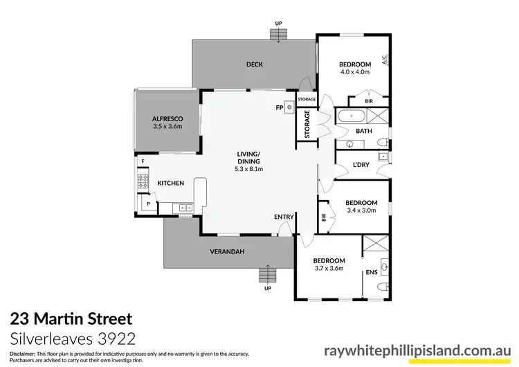 Floorplan of Homely house listing, 23 Martin Street, Silverleaves VIC 3922