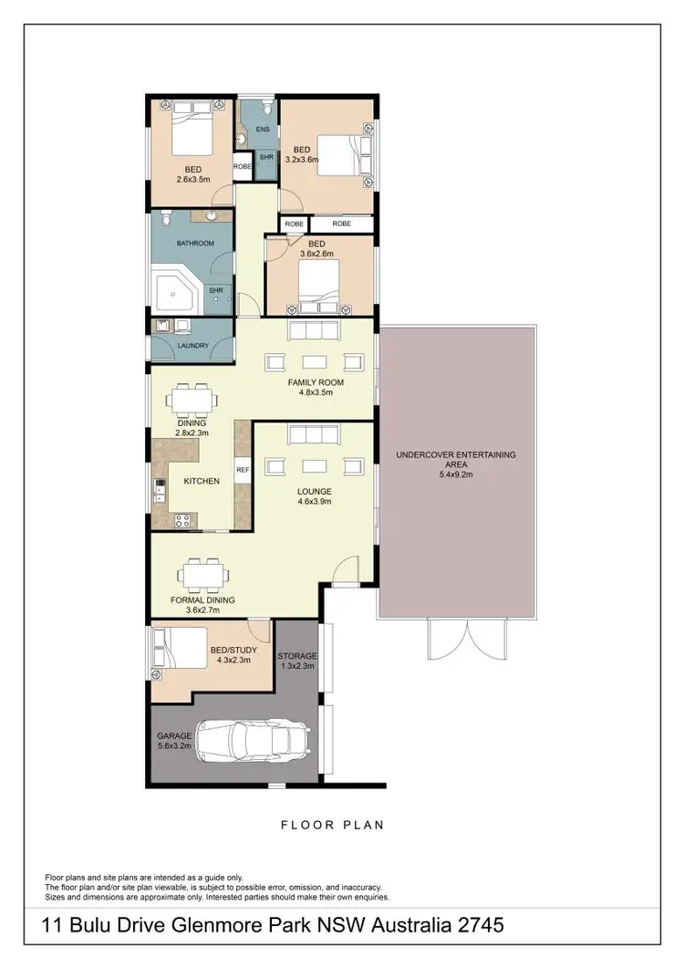 Floorplan of Homely house listing, 11 Bulu Drive, Glenmore Park NSW 2745