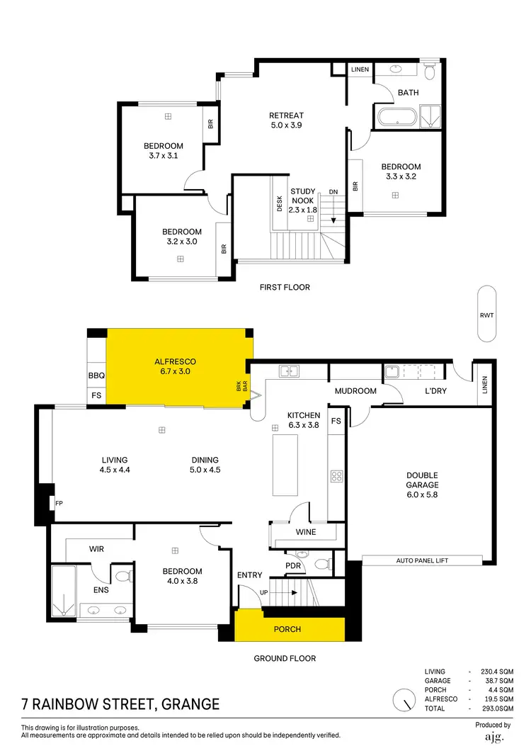 Floorplan of Homely house listing, 7 Rainbow Street, Grange SA 5022