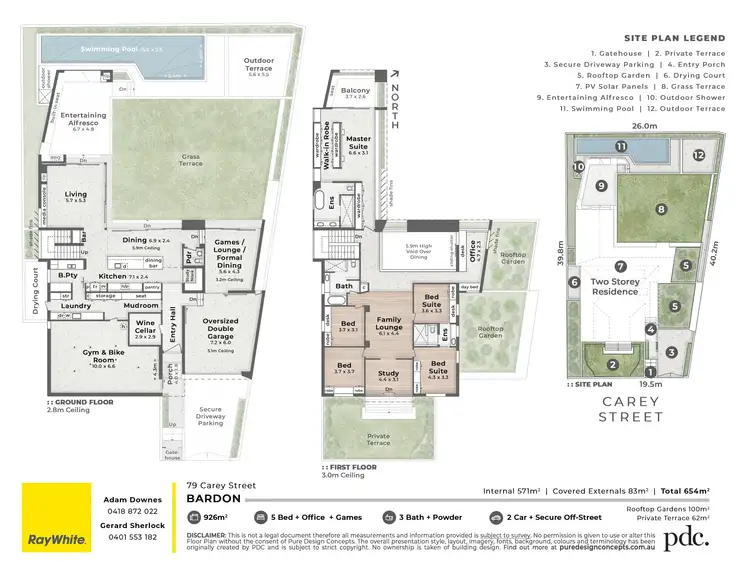 Floorplan of Homely house listing, 79 Carey Street, Bardon QLD 4065