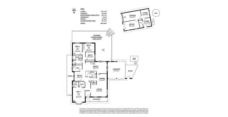 Floorplan of Homely house listing, 7 Boomer Court, Littlehampton SA 5250