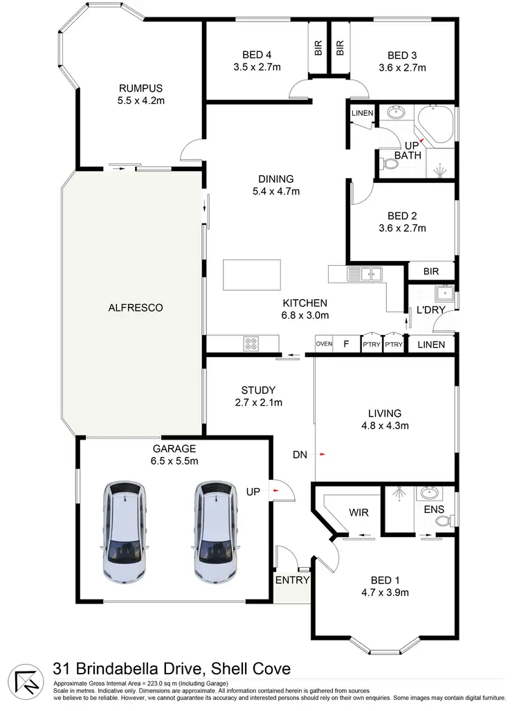 Floorplan of Homely house listing, 31 Brindabella Drive, Shell Cove NSW 2529