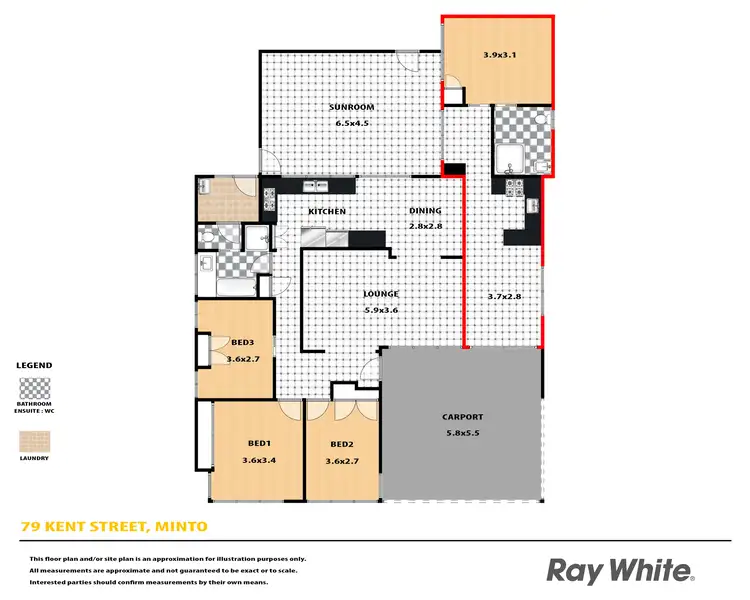 Floorplan of Homely house listing, 79 Kent Street, Minto NSW 2566
