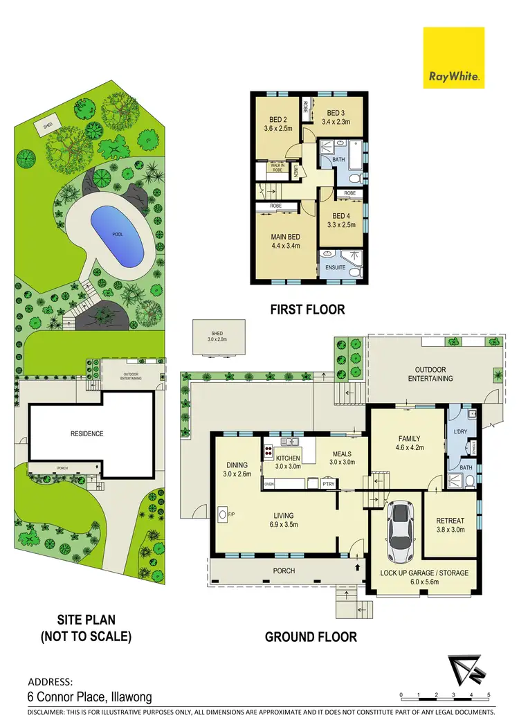 Floorplan of Homely house listing, 6 Connor Place, Illawong NSW 2234