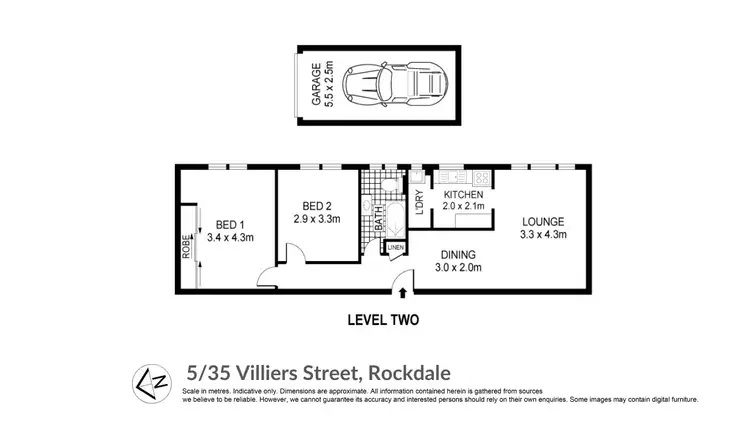 Floorplan of Homely unit listing, 5/35 Villiers Street, Rockdale NSW 2216