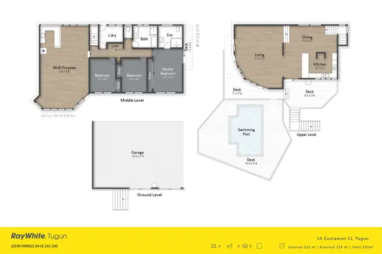 Floorplan of Homely house listing, 14 Coolamon Court, Tugun QLD 4224