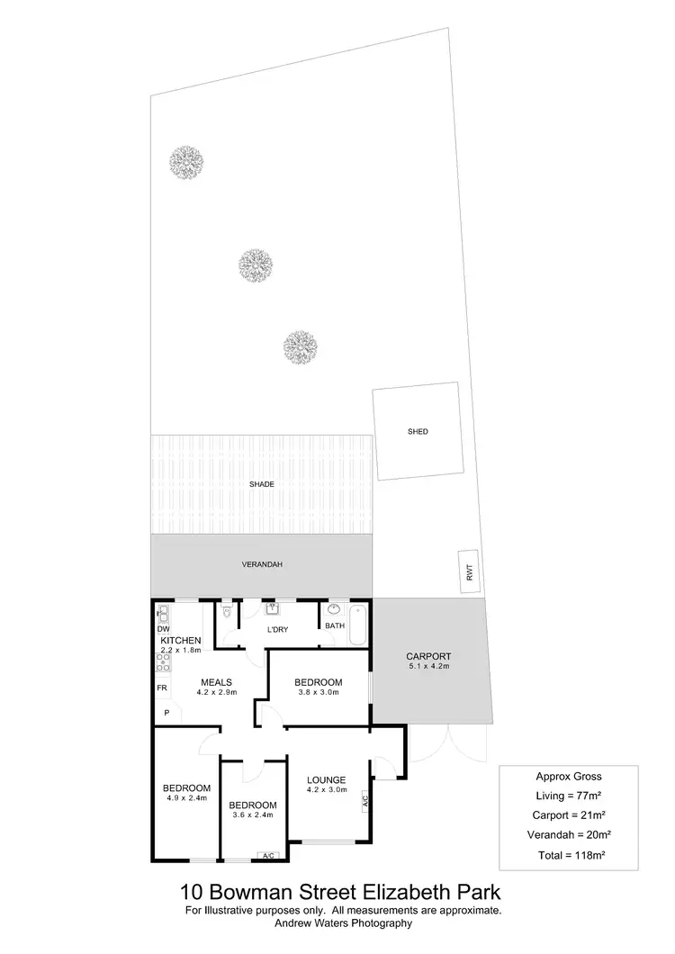 Floorplan of Homely house listing, 10 Bowman Street, Elizabeth Park SA 5113