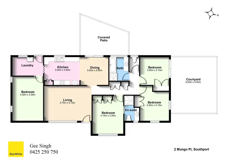 Floorplan of Homely house listing, 2 Mungo Place, Southport QLD 4215