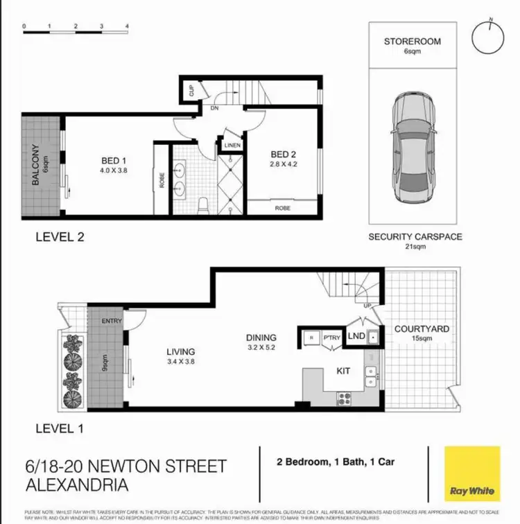 Floorplan of Homely apartment listing, 6/18-20 Newton Street, Alexandria NSW 2015
