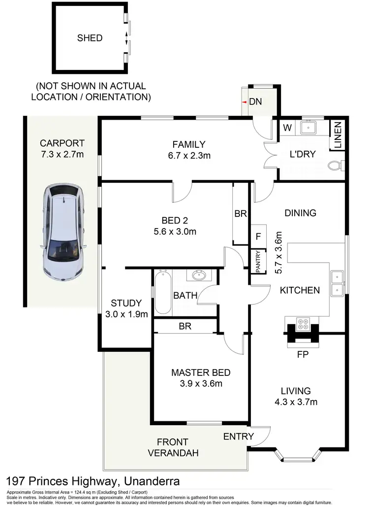 Floorplan of Homely house listing, 197 Princes Highway, Unanderra NSW 2526