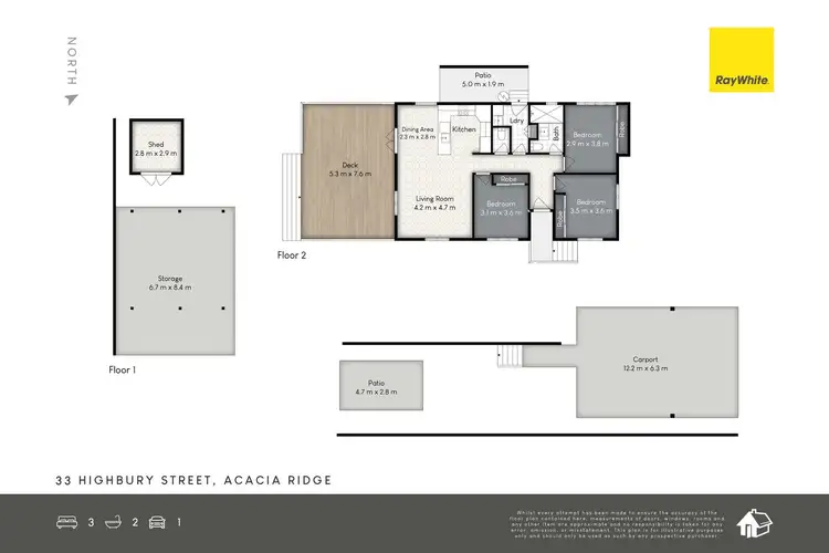 Floorplan of Homely house listing, 33 Highbury Street, Acacia Ridge QLD 4110