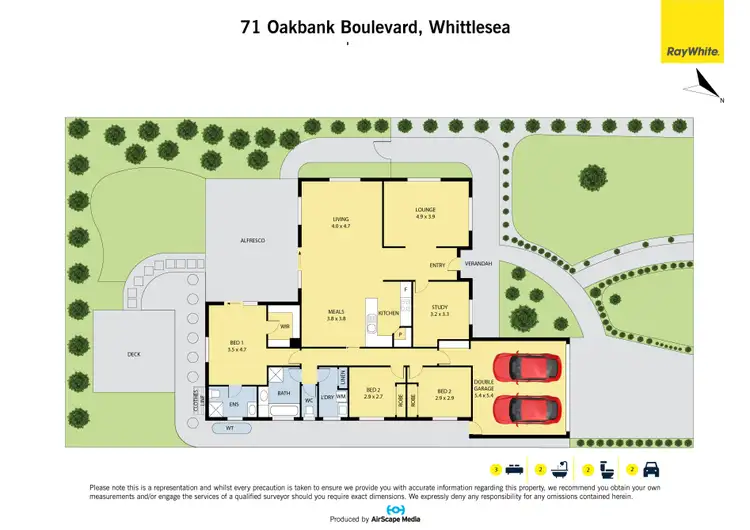 Floorplan of Homely house listing, 71 Oakbank Boulevard, Whittlesea VIC 3757