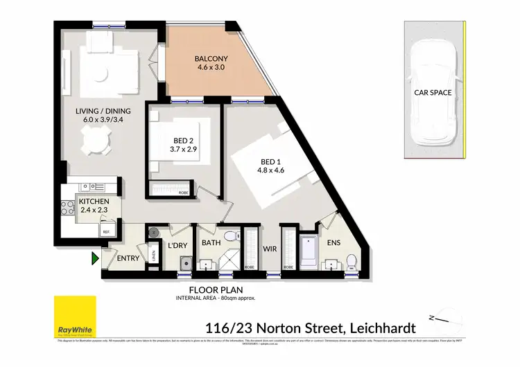 Floorplan of Homely apartment listing, 116/23 Norton Street, Leichhardt NSW 2040