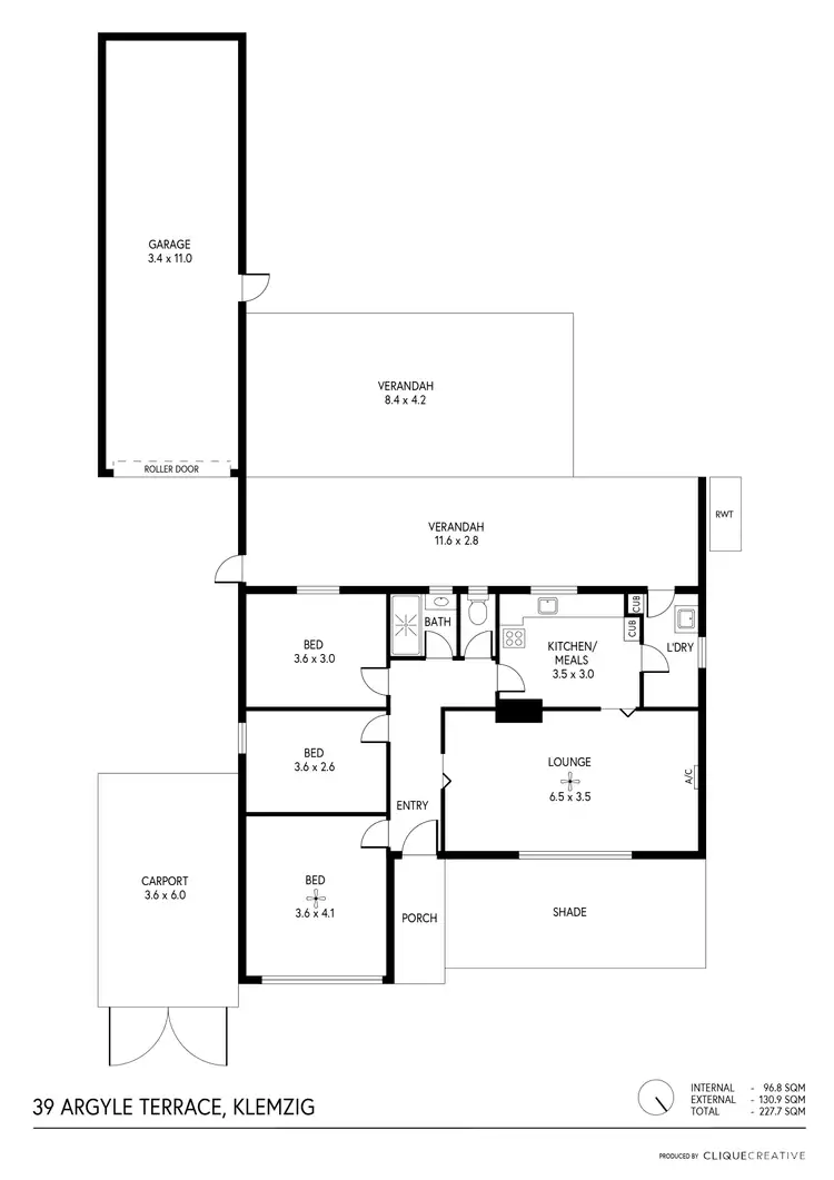 Floorplan of Homely house listing, 39 Argyle Terrace, Klemzig SA 5087