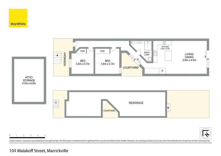 Floorplan of Homely house listing, 104 Malakoff Street, Marrickville NSW 2204