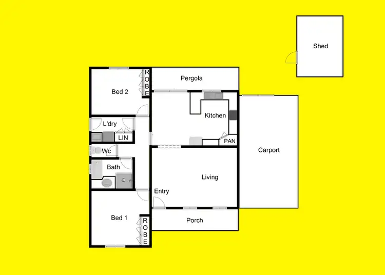 Floorplan of Homely townhouse listing, 4A Nancy Court, Mildura VIC 3500