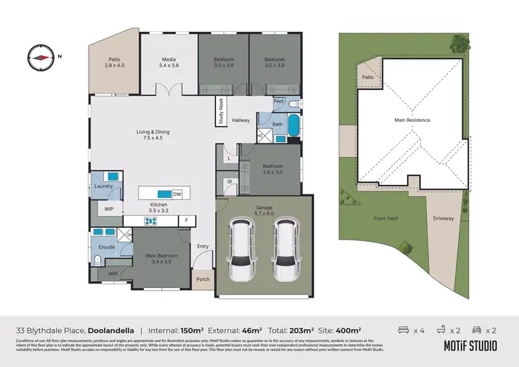 Floorplan of Homely house listing, 33 Blythdale Place, Doolandella QLD 4077