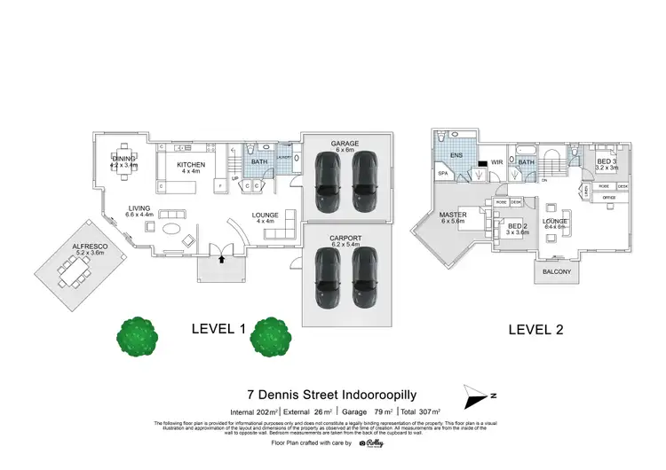 Floorplan of Homely house listing, 7 Dennis Street, Indooroopilly QLD 4068