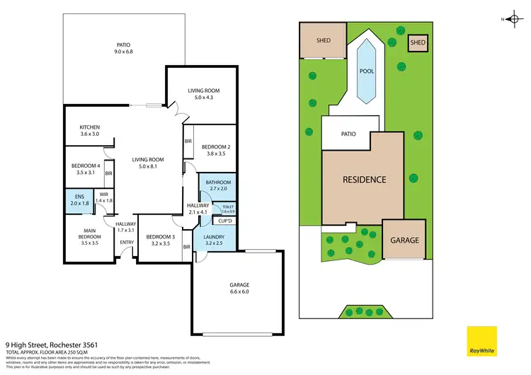 Floorplan of Homely house listing, 9 High Street, Rochester VIC 3561
