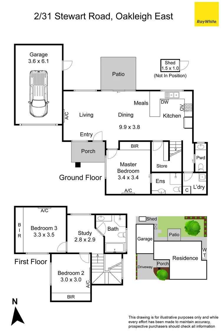 Floorplan of Homely townhouse listing, 2/31 Stewart Road, Oakleigh East VIC 3166