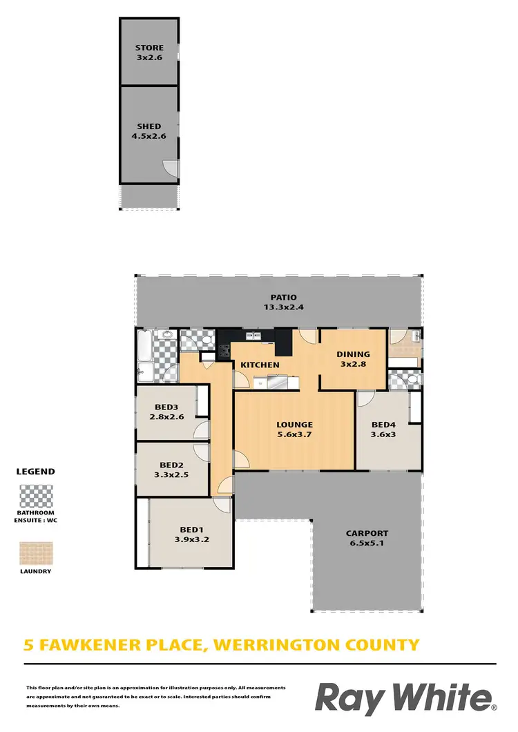 Floorplan of Homely house listing, 5 Fawkener Place, Werrington County NSW 2747