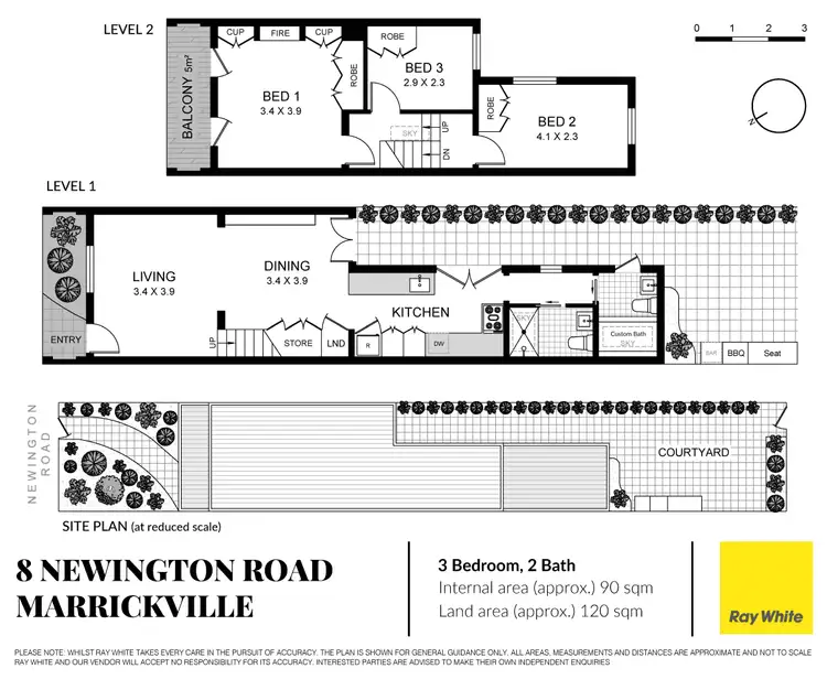 Floorplan of Homely house listing, 8 Newington Road, Marrickville NSW 2204