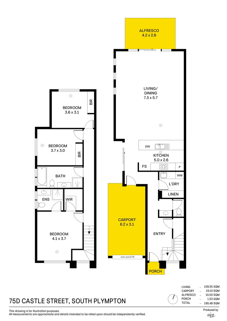 Floorplan of Homely house listing, 75D Castle Street, South Plympton SA 5038