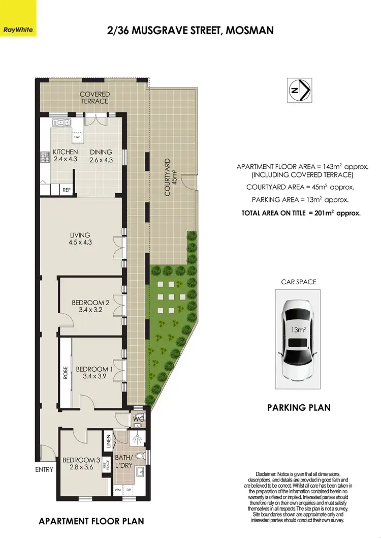 Floorplan of Homely apartment listing, 2/36 Musgrave Street, Mosman NSW 2088