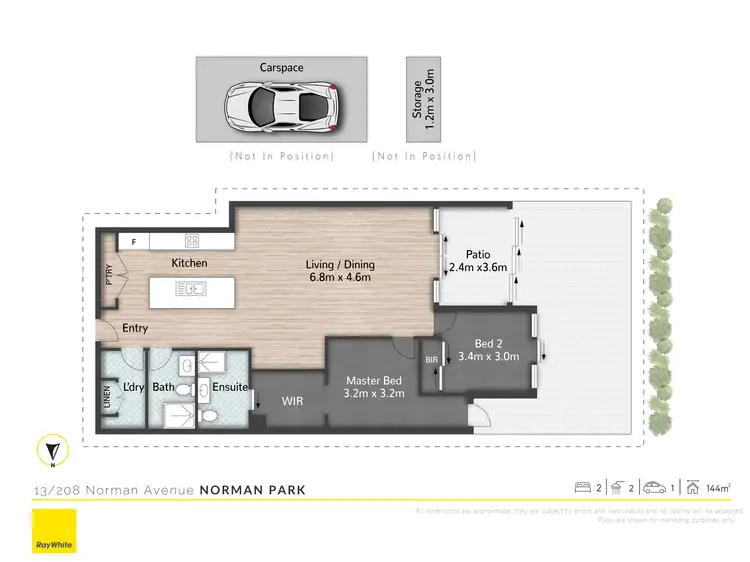 Floorplan of Homely apartment listing, 13/208 Norman Avenue, Norman Park QLD 4170