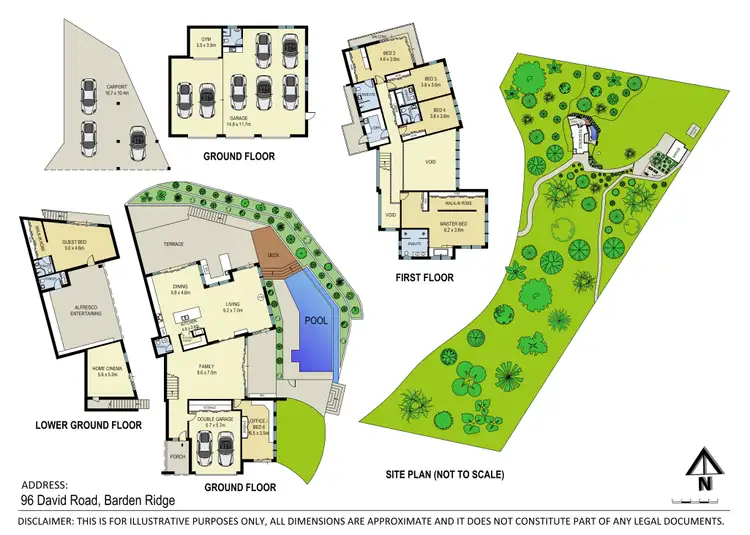 Floorplan of Homely house listing, 96 David Road, Barden Ridge NSW 2234
