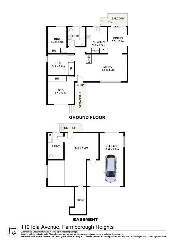 Floorplan of Homely house listing, 110 Iola Avenue, Farmborough Heights NSW 2526