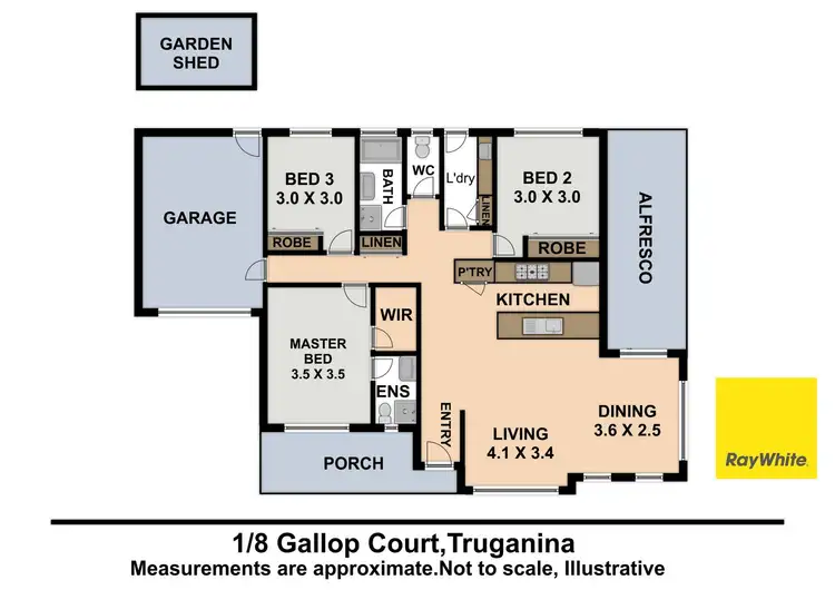 Floorplan of Homely house listing, 1/8 Gallop Court, Truganina VIC 3029