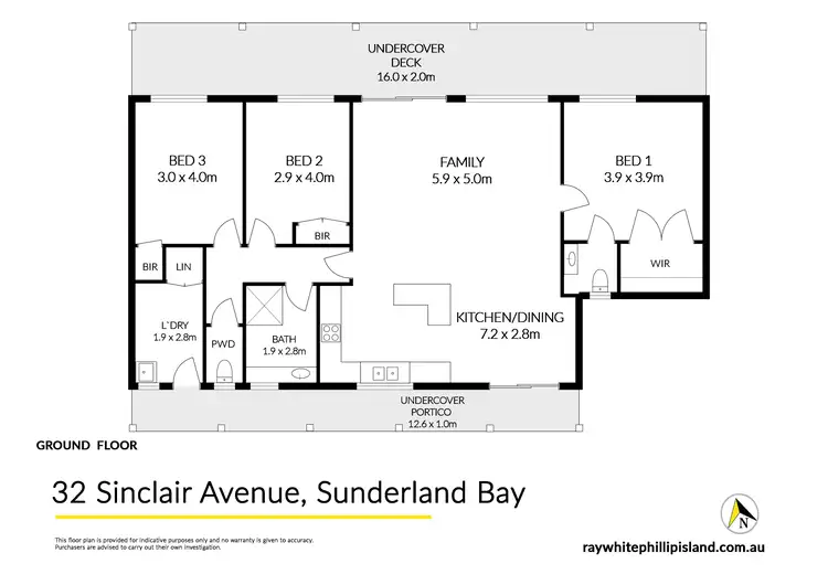 Floorplan of Homely house listing, 32 Sinclair Avenue, Surf Beach VIC 3922