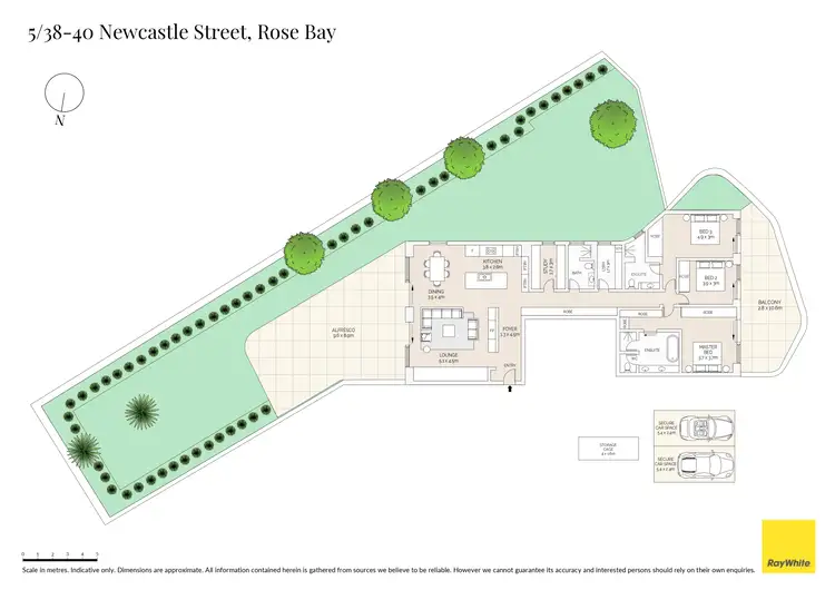 Floorplan of Homely apartment listing, 5/38-40 Newcastle Street, Rose Bay NSW 2029