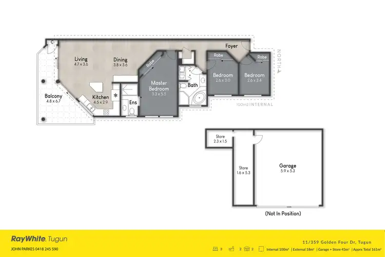 Floorplan of Homely unit listing, 11/359 Golden Four Drive, Tugun QLD 4224